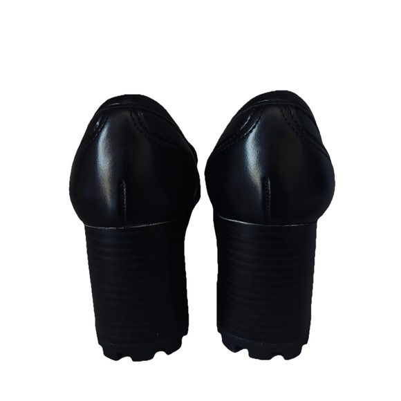 NEW H&M Chunky Heel grunge combat Block Heel‎ platform boots 37 Preppy Y2K 90s - Picture 3 of 10